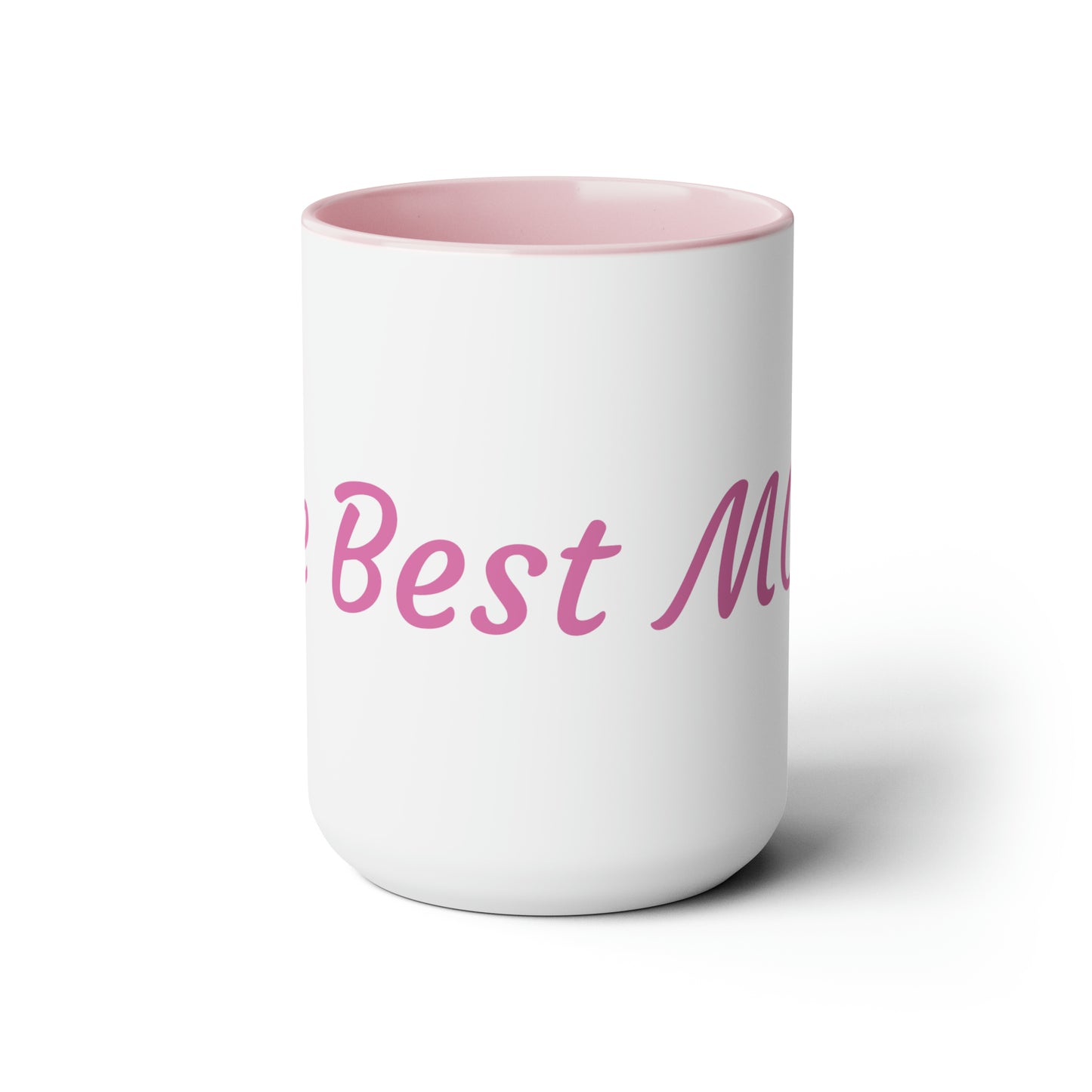 "The Best Mom" Pink coffee mug, 15oz