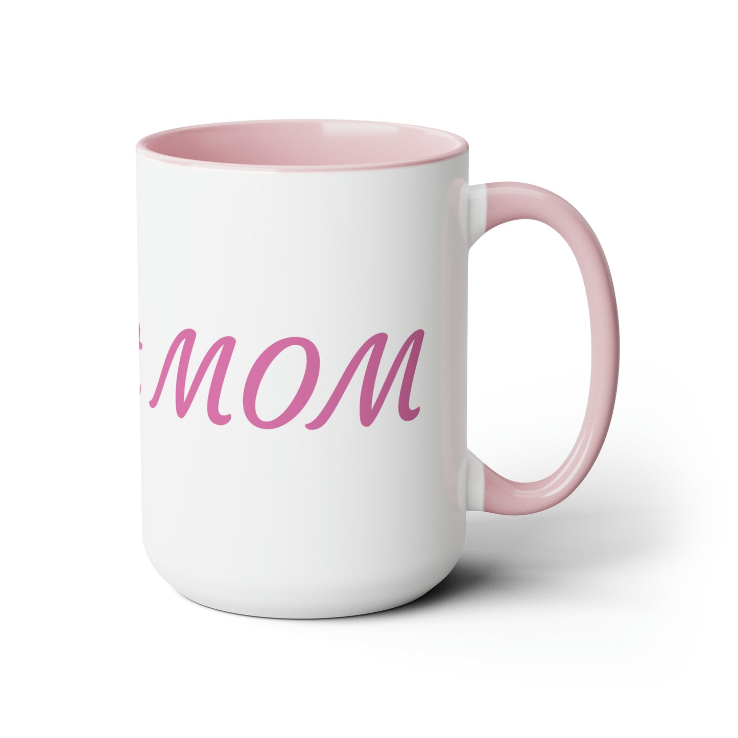 "The Best Mom" Pink coffee mug, 15oz