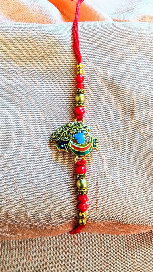 Peacock rakhi (complete set)